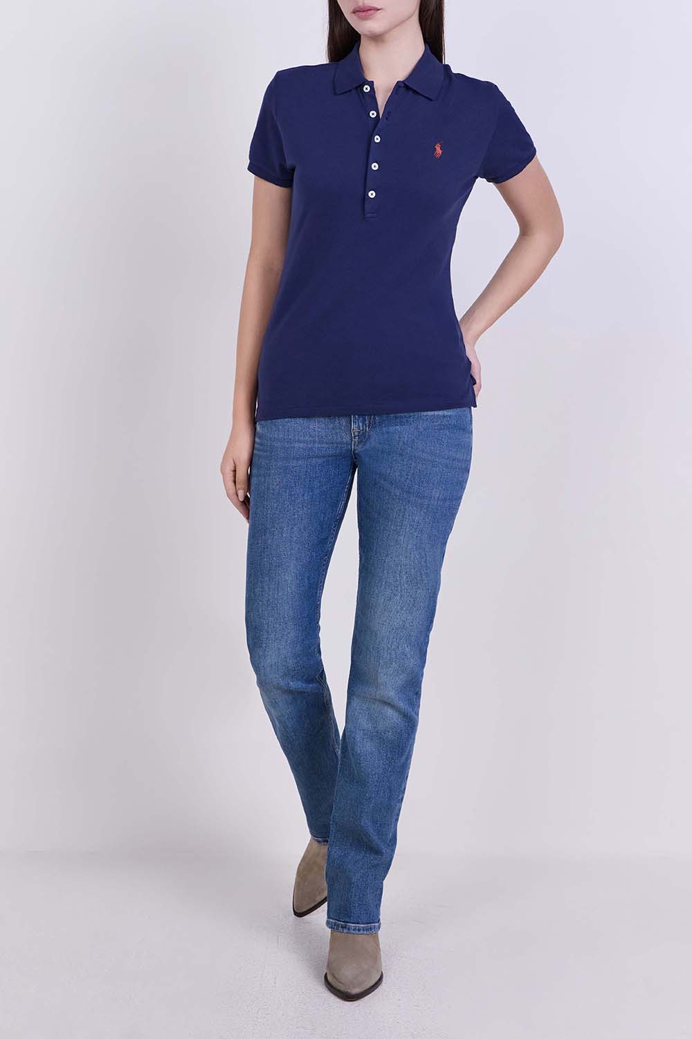 חולצת פולו בגזרה ישרה